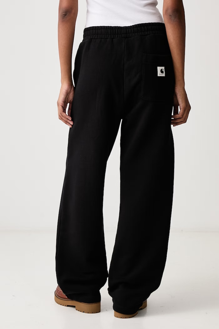 Odzież Carhartt WIP Cassie Sweat Pant spodnie dresowe bawełniane damskie I037149 czarny
