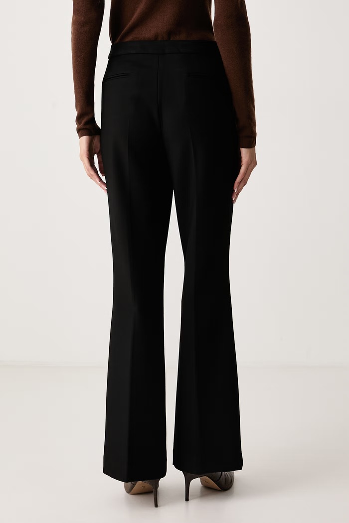 Odzież DKNY Spodnie flare damskie UG6PM733 czarny