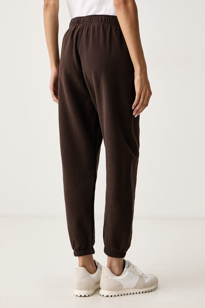 Odzież DKNY Spodnie dresowe damskie z bawełną DP6P3895 brązowy