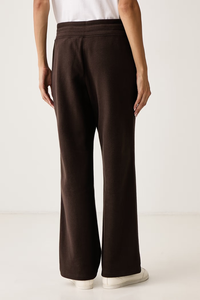 Odzież DKNY Spodnie dresowe damskie z bawełną DP6P3801 brązowy
