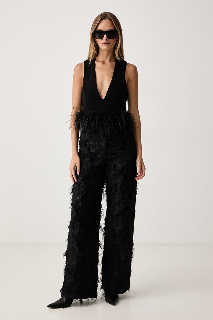 Patrizia Pepe Spodnie damskie 2P0096.C0289 czarny AW26