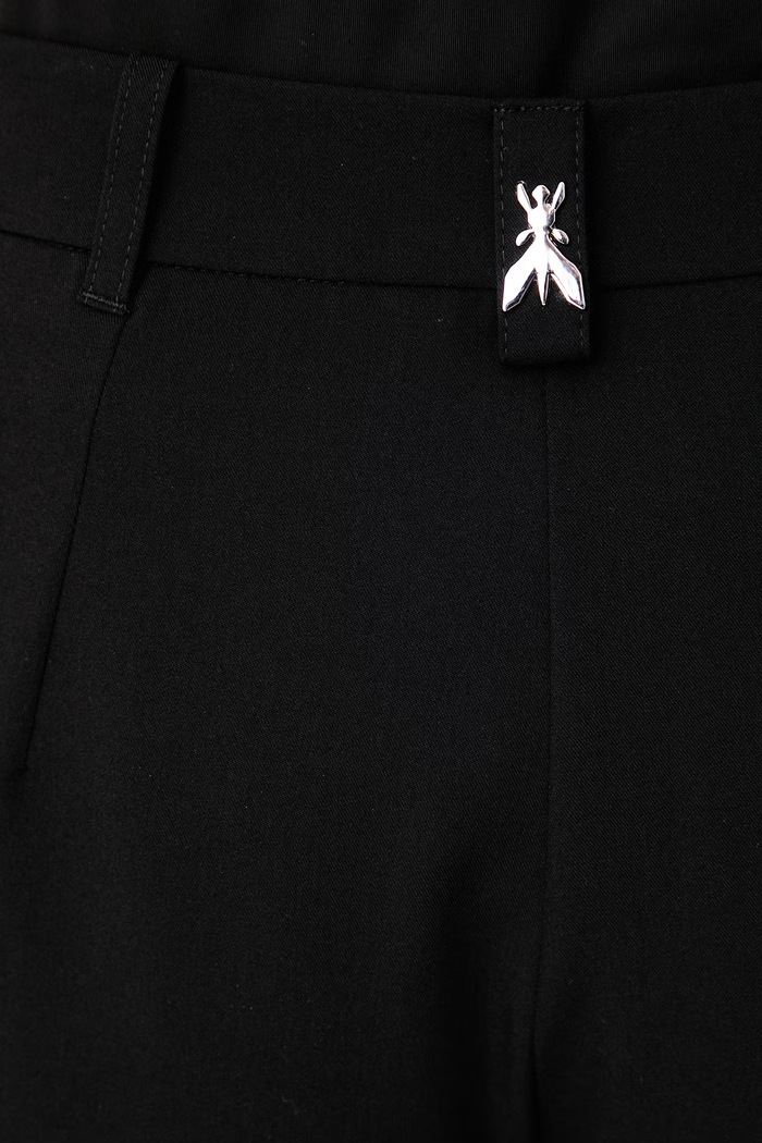 Spodnie cargo damskie z wiskozą Patrizia Pepe czarny 2P0040.A498