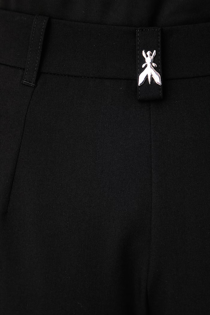 Spodnie cargo damskie z wiskozą Patrizia Pepe czarny 2P0040.A498