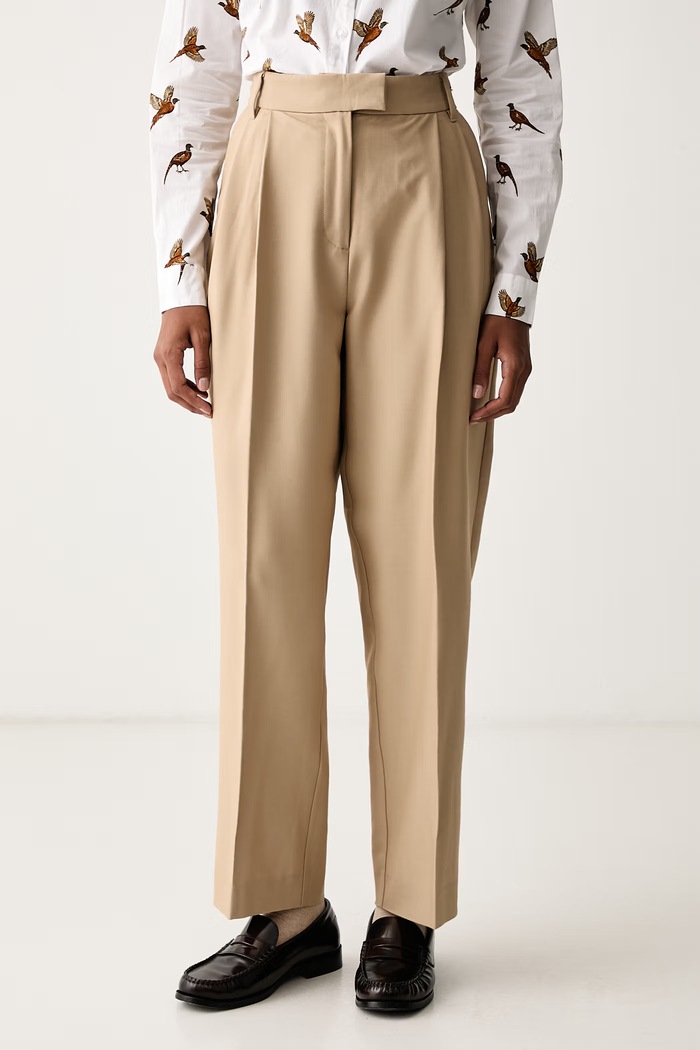 Barbour Spodnie damskie Fawne beżowy LTR0439