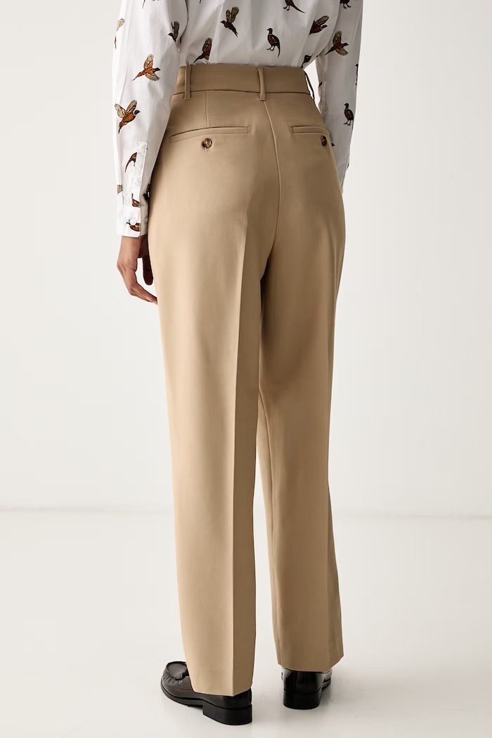 Odzież Barbour Spodnie damskie Fawne LTR0439 beżowy