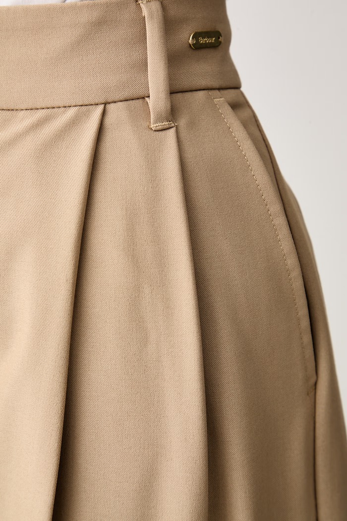 Spodnie damskie Fawne Barbour LTR0439 beżowy
