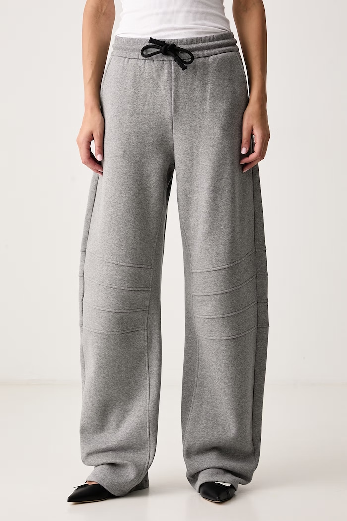 Just Cavalli Spodnie dresowe damskie bawełniane szary 81PAAE22.CF102
