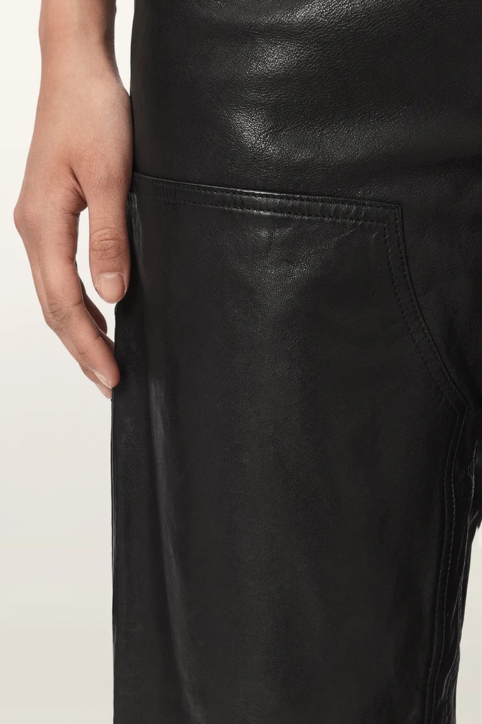 Spodnie damskie skórzane MANTA AllSaints czarny W015TF