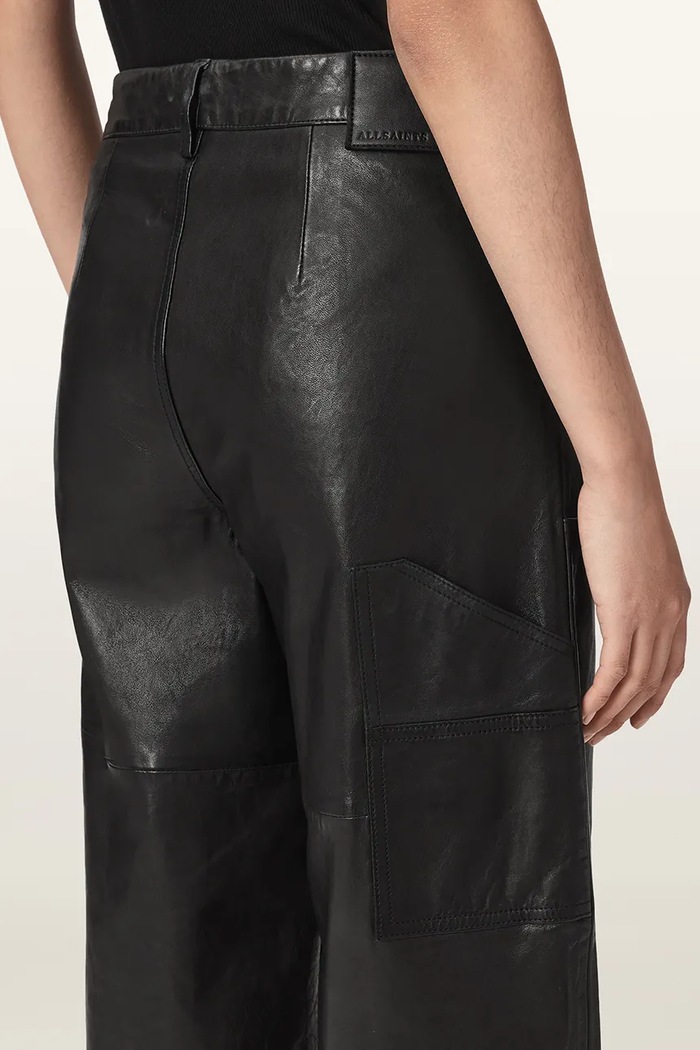 AllSaints Spodnie damskie skórzane MANTA W015TF