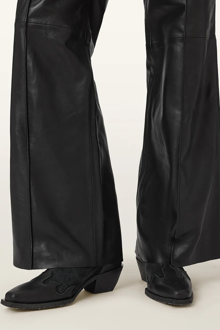 AllSaints Spodnie damskie skórzane FRAN W014TF