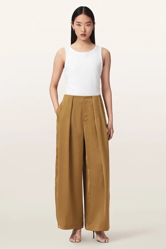 Spodnie damskie LOLA AllSaints W012TF żółty