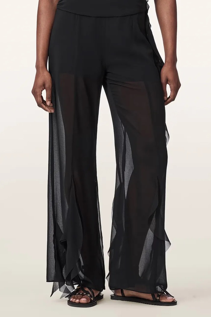 AllSaints Spodnie damskie MINNA czarny W007TE
