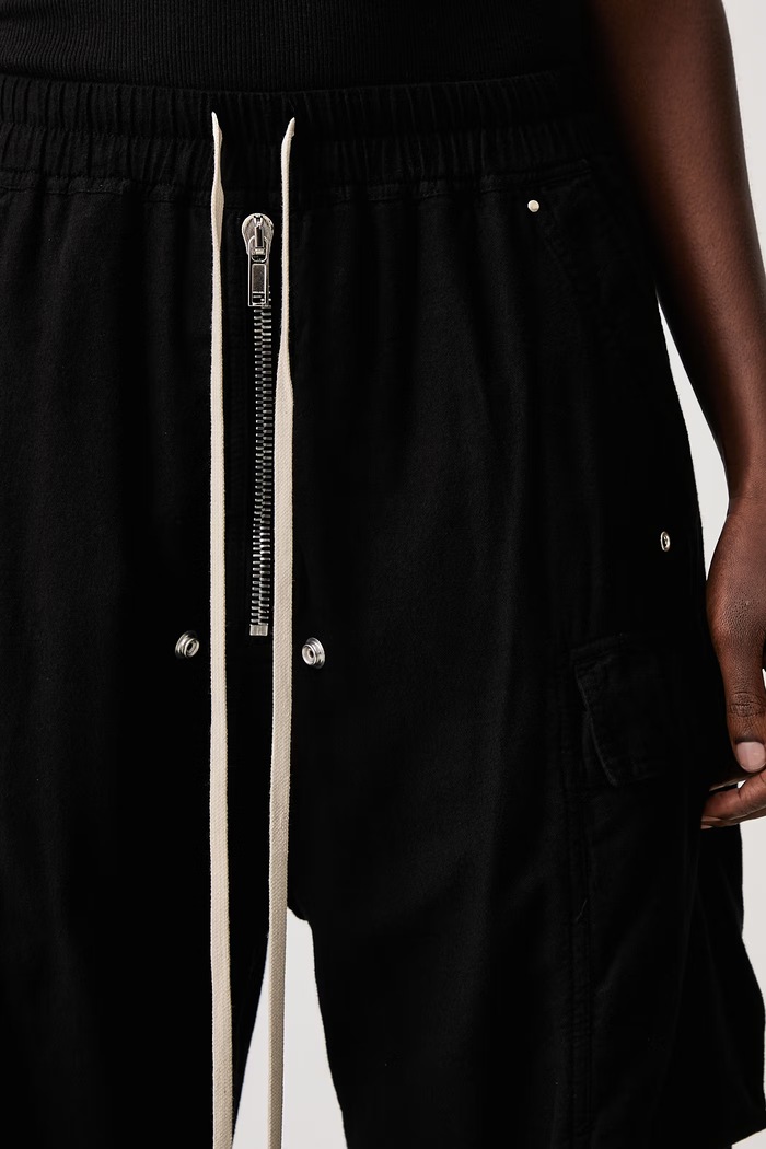 Double Cargo Jumbo Belas штани cargo бавовняні жіночі Rick Owens DRKSHDW чорний DS02F6324.CFL