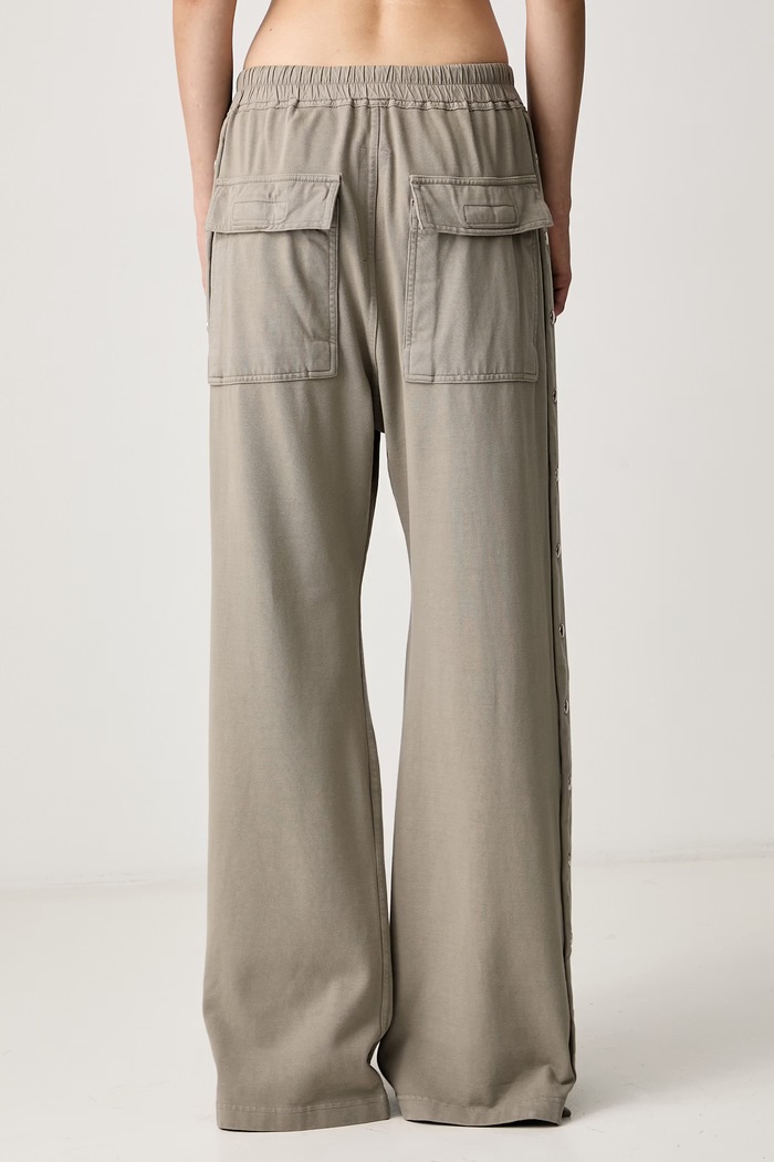 Дрехи Rick Owens DRKSHDW Wide pusher спортен панталон от памук дамски DS02F6336.RIG бежов