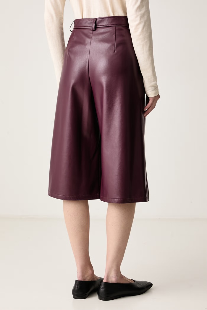 Одежда Marella Брюки для женщин из искусственной кожи Emme by Marella 2625786052200 фиолетовой