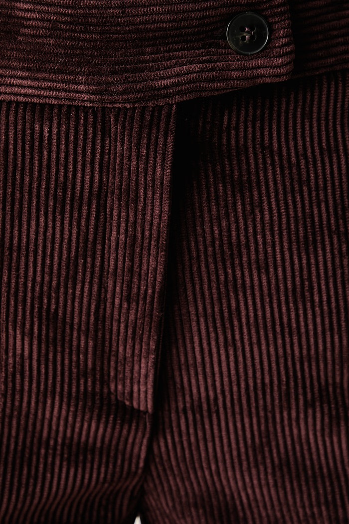 Брюки straight женские вельветовые Emme by Marella Marella 2625136102200 бордо