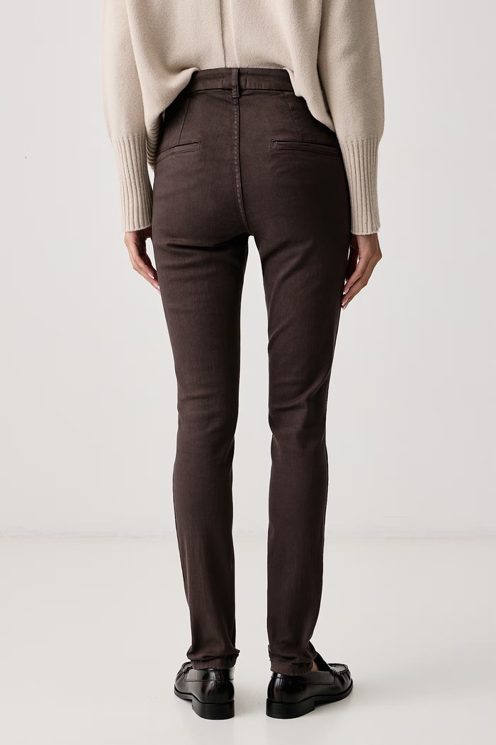 Odjeća Marella Skinny traperice za žene MLSCONDOR 2623136114200 smeđa