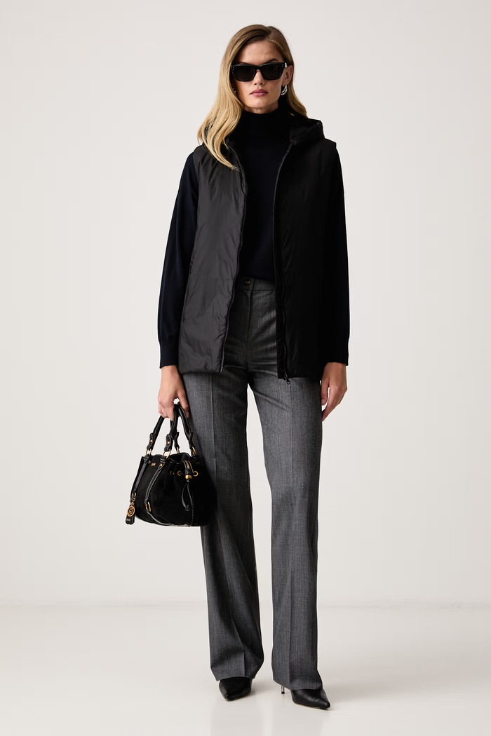 Marella штани straight жіночі з додаванням вовни MLSNEMBO 2623136104200 сірий AW26