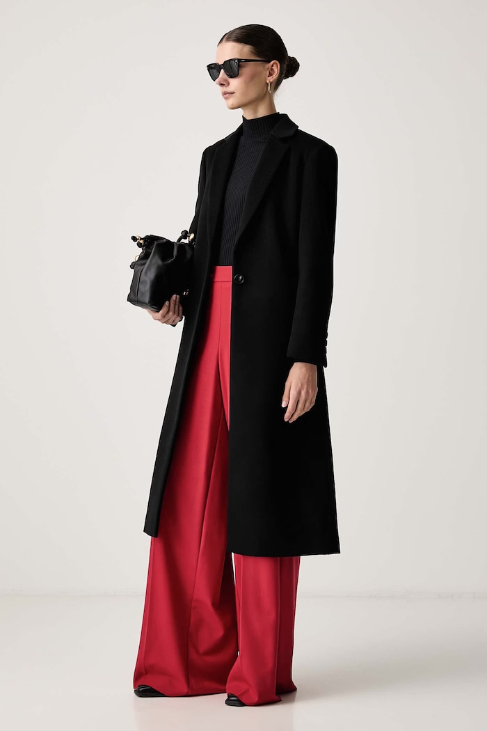 Marella Nohavice dámske s prímesou vlny MLLGHINEA 2623136052200 červená AW26