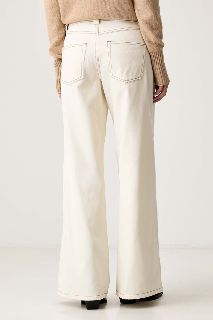 Ρούχα Marella Τζιν wide leg γυναικεία MLLSAIO 2623136141200 μπεζ