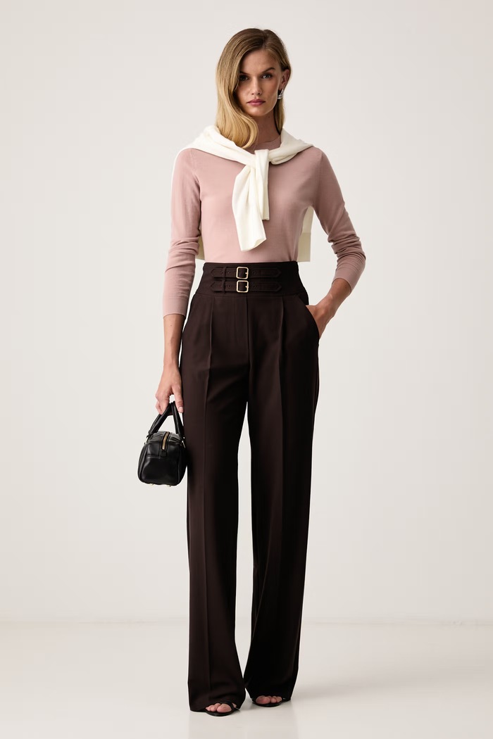 Marella штани жіночі MLLMARANTA 2623136051200 коричневий AW26