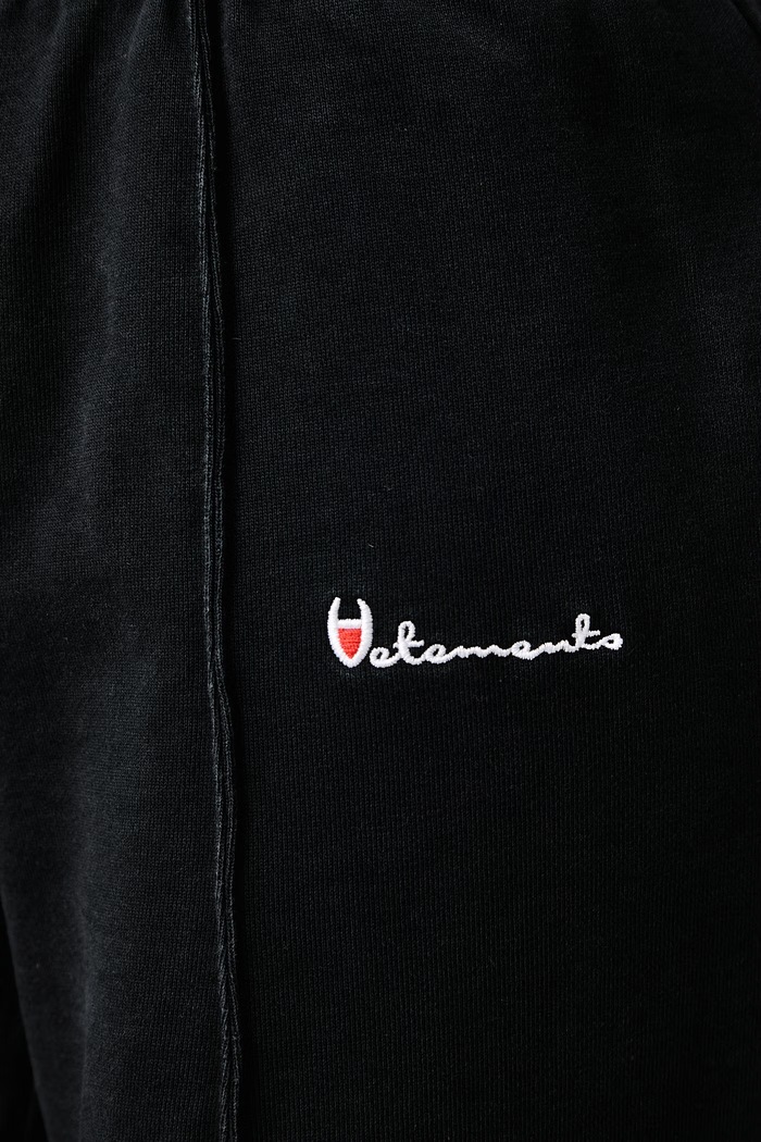 Athletic Logo spodnie dresowe bawełniane damskie Vetements czarny WH27SP227B