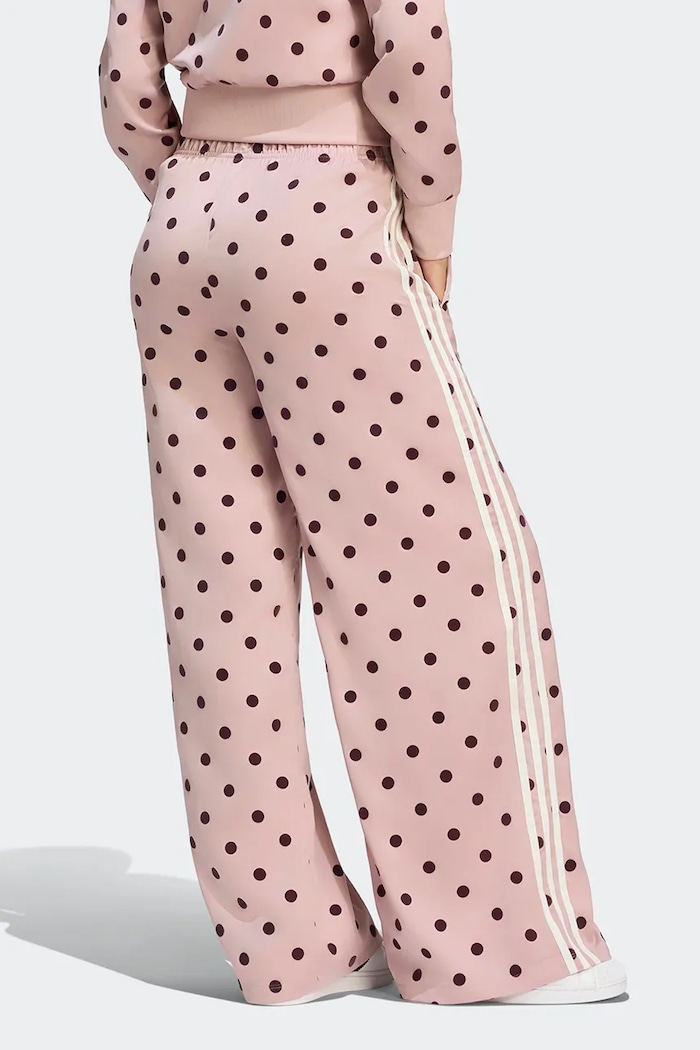 adidas Originals Spodnie wide leg damskie Wide Leg Polka Dots LI2843 różowy AW26