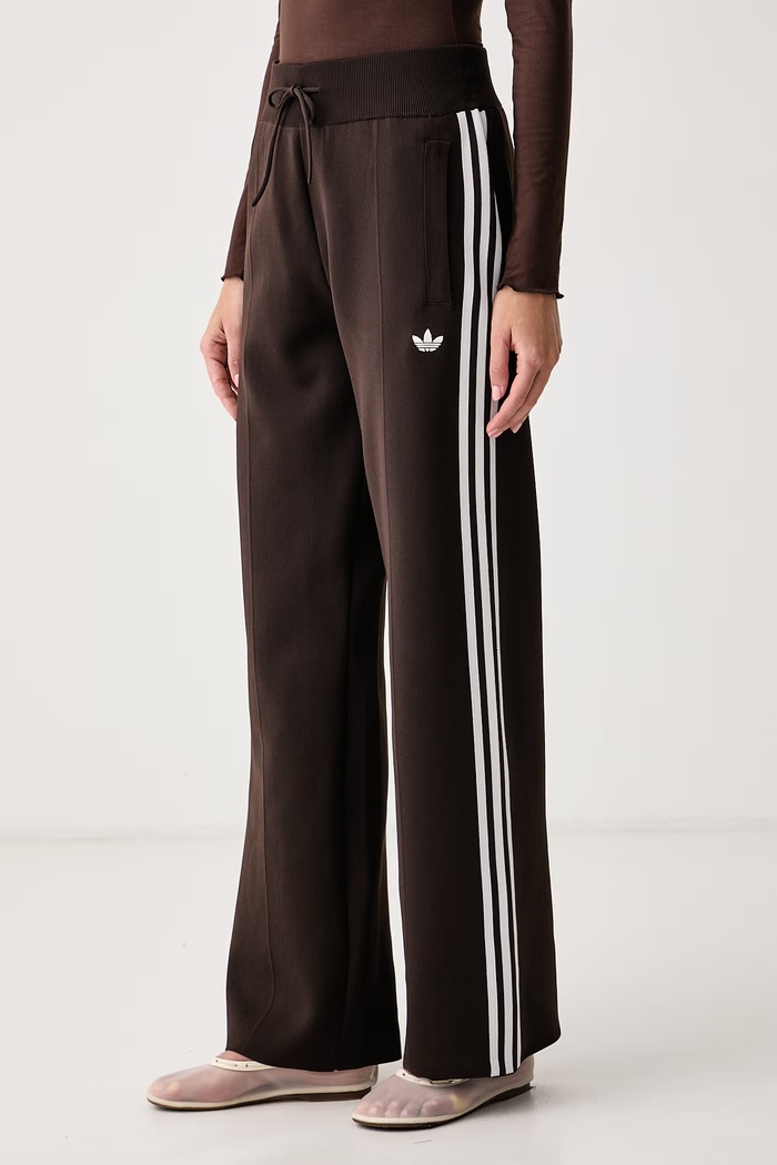 Donji dio trenirke za žene Adilenium Season 6 Straight Knit adidas Originals LH1937 smeđa