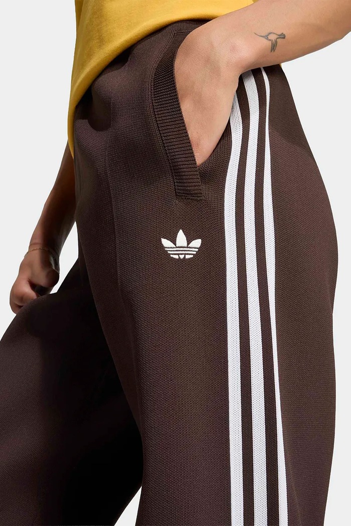 Spodnie dresowe damskie Adilenium Season 6 Straight Knit adidas Originals LH1937 brązowy
