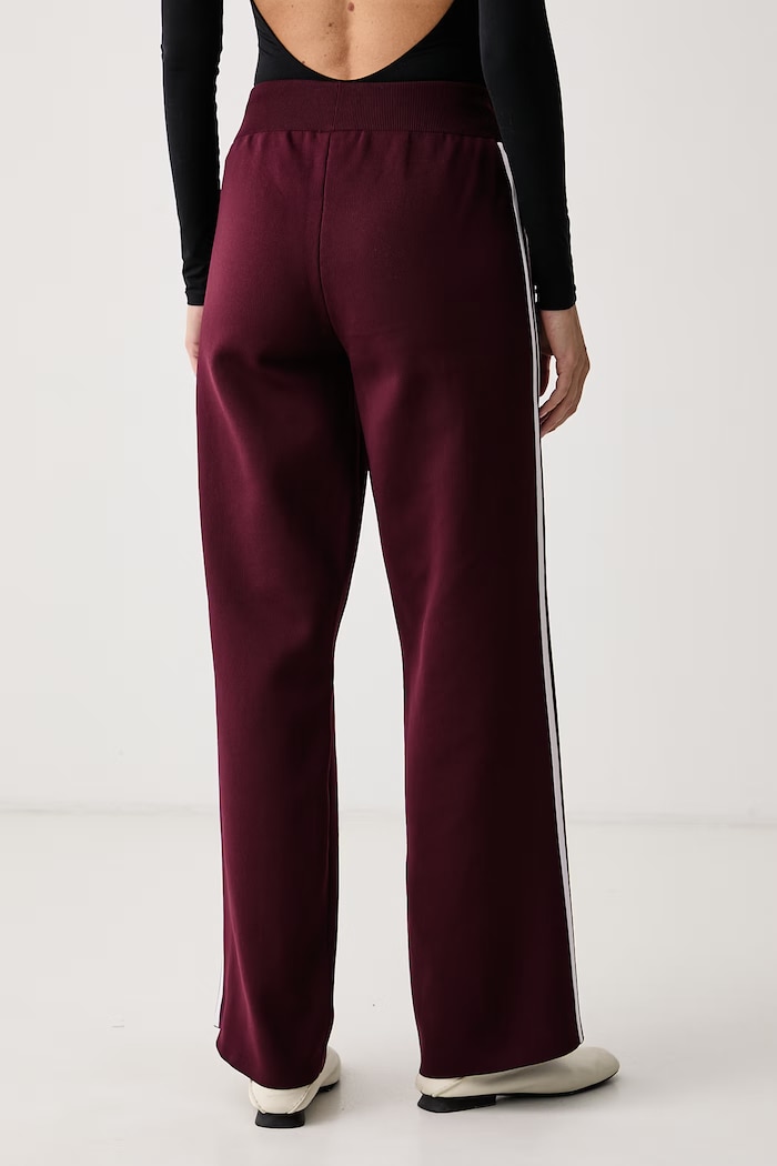 Odjeća adidas Originals Donji dio trenirke za žene Adilenium Season 6 Straight Knit LH1936 bordo