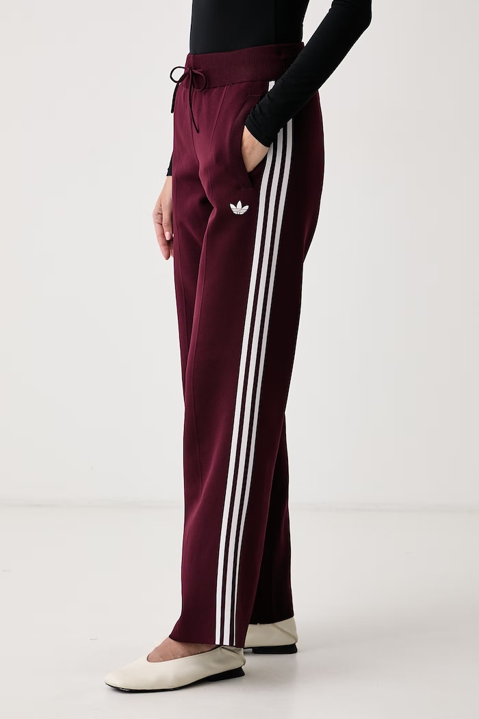 Donji dio trenirke za žene Adilenium Season 6 Straight Knit adidas Originals LH1936 bordo