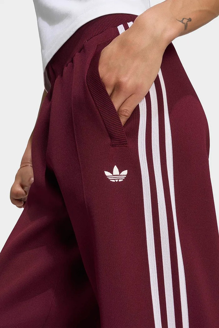 Spodnie dresowe damskie Adilenium Season 6 Straight Knit adidas Originals LH1936 bordowy