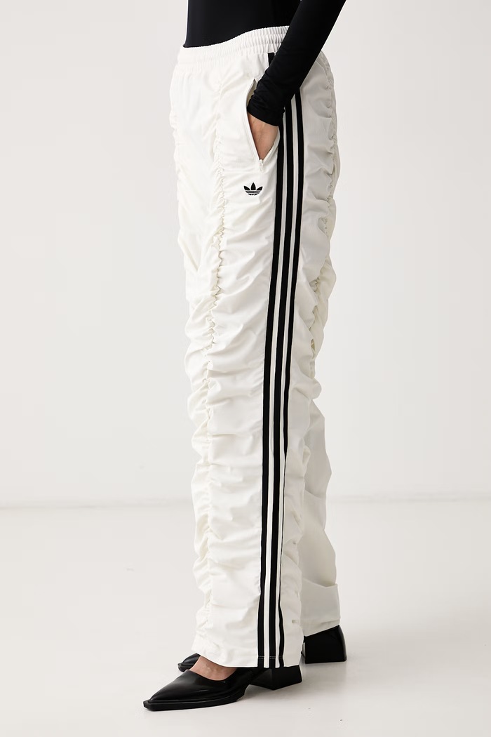 Hlače za žene Adilenium Season 6 Faux Suede adidas Originals LH1929 bež