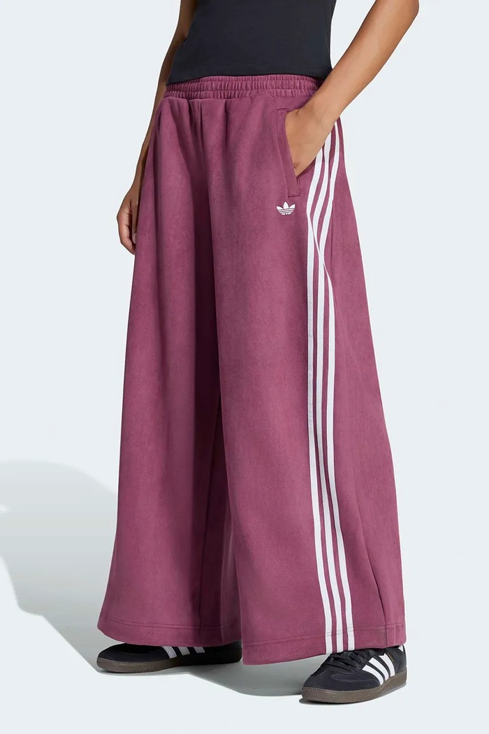 adidas Originals Teplákové nohavice dámske Adilenium Season 6 Faux Suede ružová LH1924