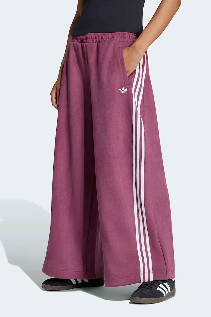 adidas Originals Teplákové nohavice dámske Adilenium Season 6 Faux Suede ružová LH1924