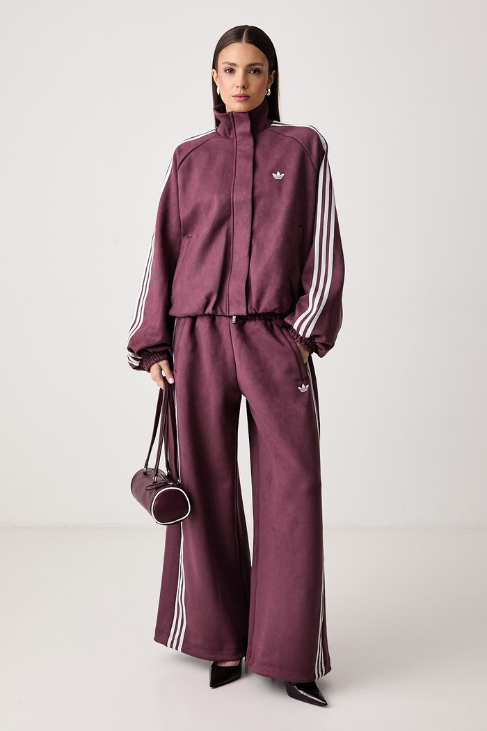 adidas Originals Pantaloni de trening pentru femei Adilenium Season 6 Faux Suede LH1924 roz AW26