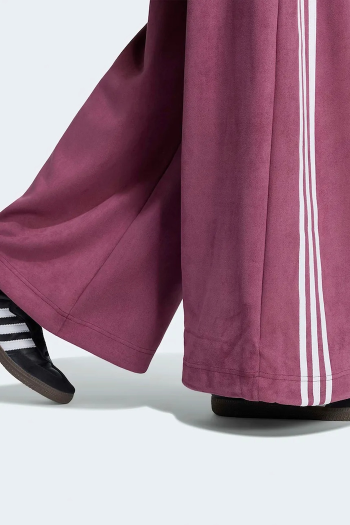 Teplákové nohavice dámske Adilenium Season 6 Faux Suede adidas Originals ružová LH1924