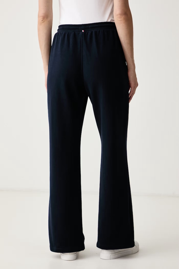 Oblečenie Tommy Hilfiger Nohavice loungewear dámske bavlnené UW0UW06620 tmavomodrá
