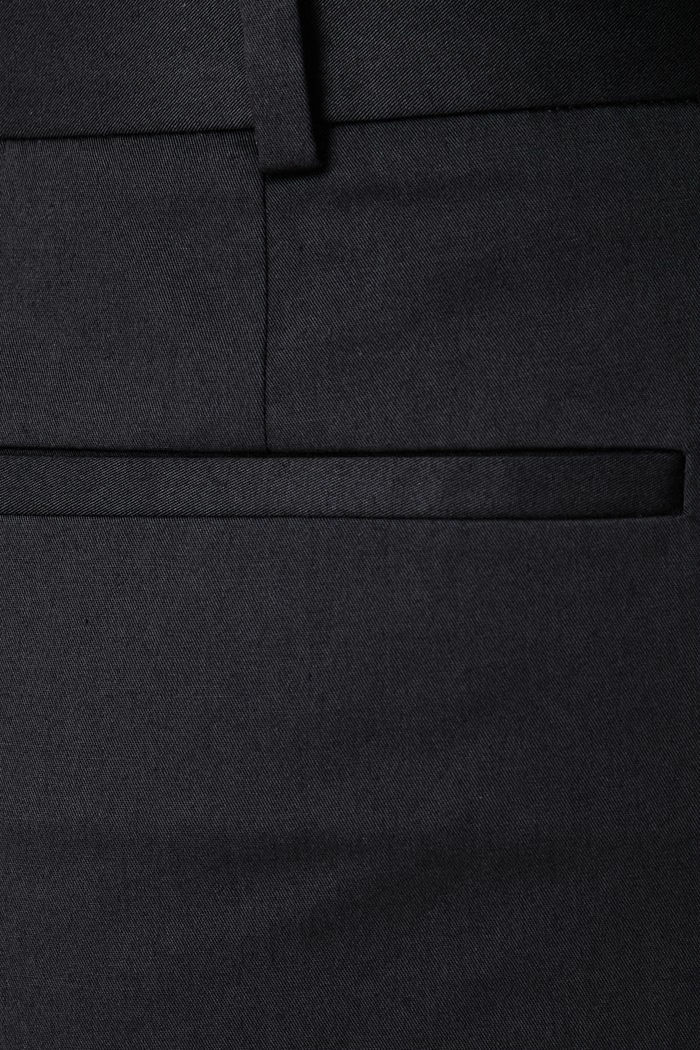 Παντελόνι wide leg γυναικείο βαμβακερό με ελαστάν Tianaha BOSS 50571287 μαύρο