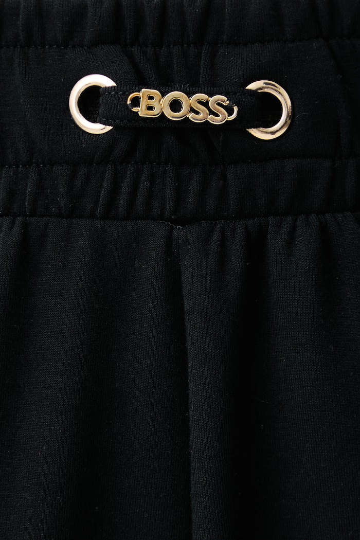 Spodnie dresowe damskie z modalem Mirage_Pants Tapered BOSS czarny 50571041