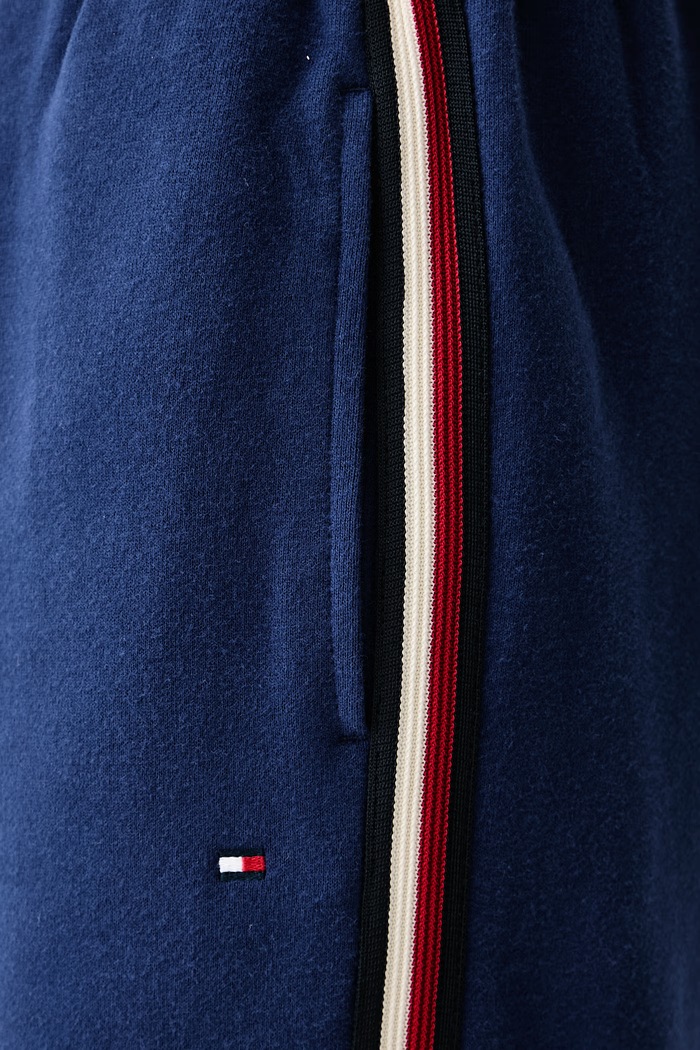 Spodnie lounge damskie bawełniane Tommy Hilfiger UW0UW06628 niebieski
