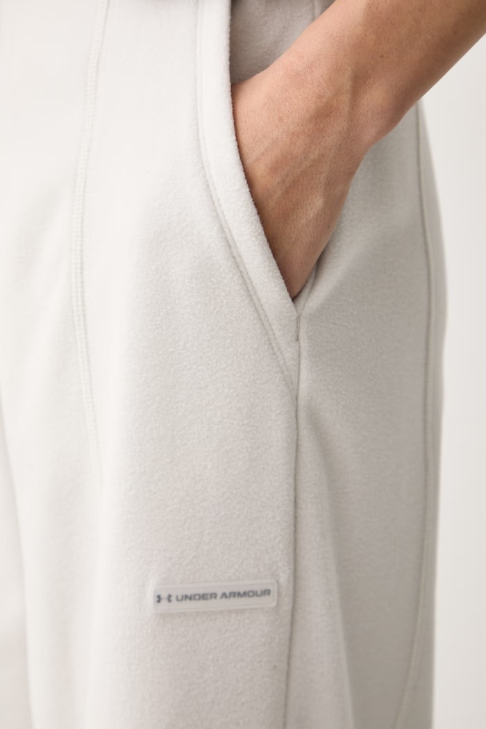 Odzież Under Armour Spodnie treningowe damskie Performance Fleece 6013670 beżowy