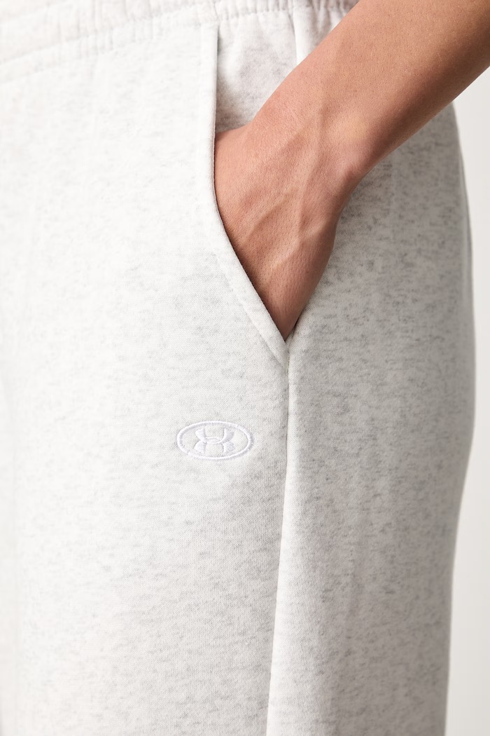 Under Armour spodnie dresowe damskie z bawełną Rival szary 6013552