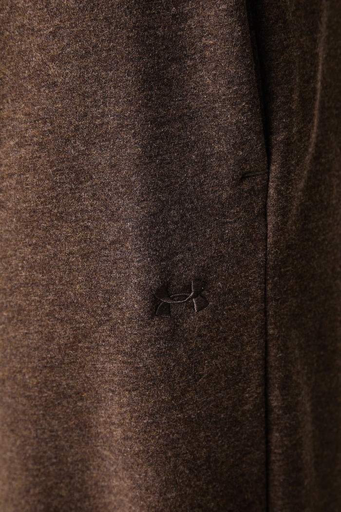 Spodnie dresowe damskie z bawełną Icon Under Armour 6013546 brązowy
