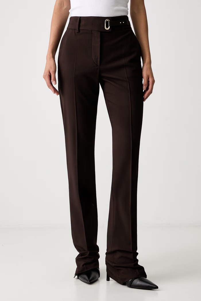 Sportmax Rum z wiskozą damskie brązowy 2622136061600