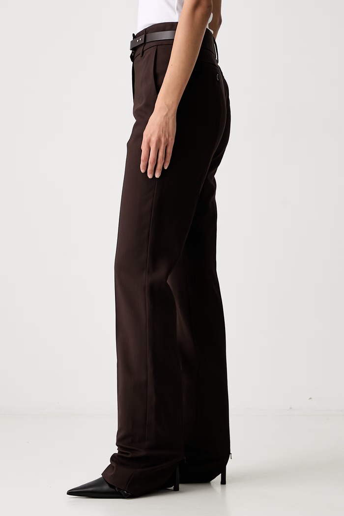 Sportmax Rum z wiskozą damskie brązowy 2622136061600