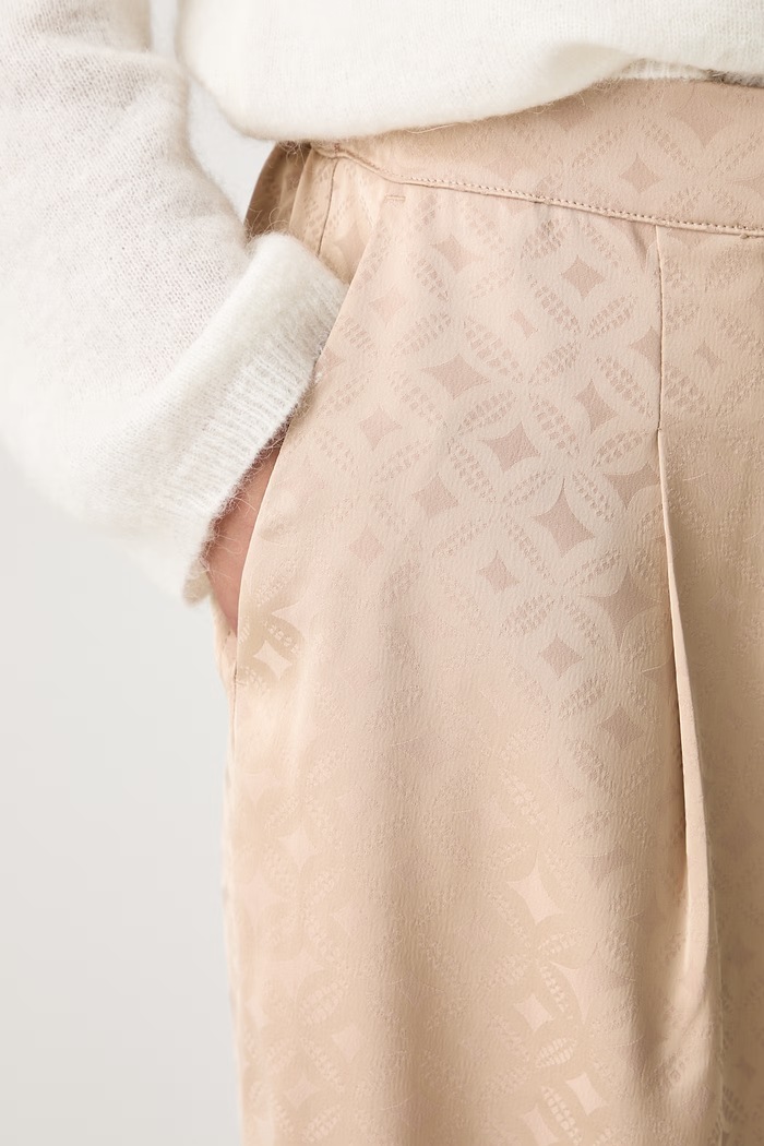 Scotch & Soda spodnie damskie beżowy ULH01488F