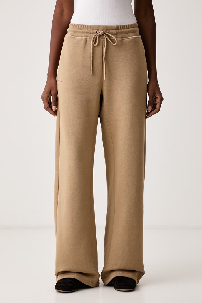 MM by Max Mara spodnie dresowe damskie z bawełną MMLRIGA beżowy 2626786138600