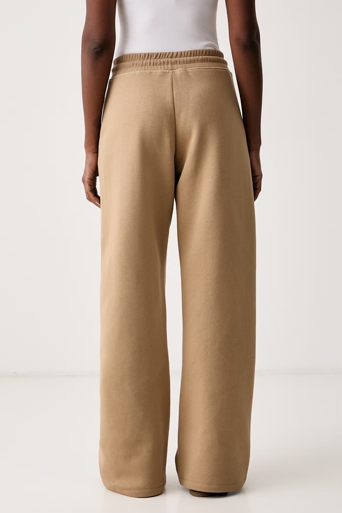 Odzież MM by Max Mara spodnie dresowe damskie z bawełną MMLRIGA 2626786138600 beżowy