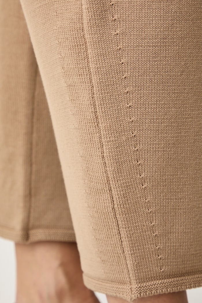 Spodnie damskie wełniane MMLOBOLI MM by Max Mara 2626336038600 beżowy
